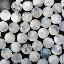 Round Cut Natural Moonstone 6x6MM Loose Stones with Blue light Wholesale Decoration Gemstone Jewelry Gift 10 pcs/set