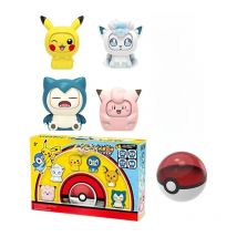 Pokemon Face Changing Doll-Fourth Generation Action Anime Figure Pikachu Piplup Clefairy Snorlax Cartoon Model Doll Kid Gift Toy