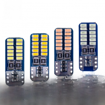 10pcs T10 LED 194 W5W 24 LED 3014SMD CANBUS Car Marker Parking Side Wedge Light Reading Light License Plate Lights 12v