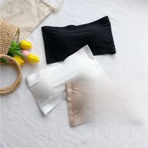 Seamless One-piece Tube Tops Women Removable Pads Intimates Basic Black/White/Skin Womens Strapless Bra Bandeau Sexy Lingerie