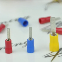 DBV1.25-10 DBV1.25-14 DBV2-10 DBV2-14 DBV5.5-10 Insulated Blade Terminals Cable Lug PVC Sleeve Insulated Pin Terminals Connector