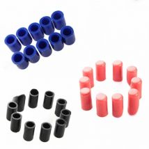 10PC 4mm/6mm/8mm/10mm/12mm/16mm/19mm Silicone Blanking Cap Intake Vacuum Hose End Bung Black/Blue/Red