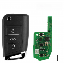Xhorse XEMQB1EN Super Remote Key For MQB Style 3 Buttons Built-in Super Chip English Version 5Pcs/Lot