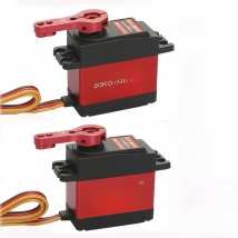 Waterproof 20KG 25KG 180/270/360 Degree Large Torque Digital Coreless Servo Aluminium Metal Gears 25T Arm RC Car