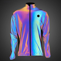 DAREVIE Cycling Jacket Winter Rainbow Reflective PRO Level Cycling Windbreak Men Windproof Waterproof Cycling Jacket Man Women