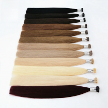 I Tip Keratin Pre bonded Hair Extensions Real Remy Russian Human Hair On The Capsule Fusion Hair 0.8g/s 16 - 22 inch 40g/pack
