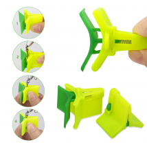 10pcs Automatic Fishing Hooks Protector for Fishing Treble Hooks Case Bonnets Hooks Covers Case Green Fishing Accessories