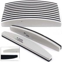 5pcs Sponge Block Nail File 180/240 Gray/Black Boat Nail Buffer Gel Polish Lime a Ongle Sanding Buffer Manicure Tools Supplier