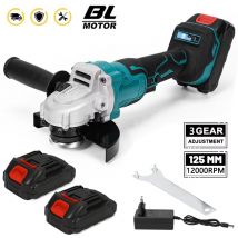 Smerigliatrice angolare elettrica senza spazzole da 125 mm Levigatrice a batteria portatile Lucidatrice Macchina da taglio Utensili elettrici per batteria Makita 18V