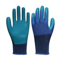 1Pair Anti-Slip Working Gloves Super Grip Rubber Coated Waterproof Wear-Resistant Gloves For Garden Repairing Builder Hands Safe