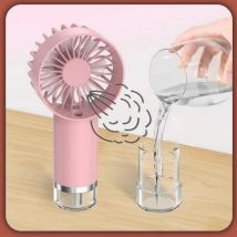 2-in-1 Portable Humidifier&Handheld Fan-USB Rechargeable Mist Cooling, Mini Fan for Travel/Home/Office (Lightweight,3 Modes）