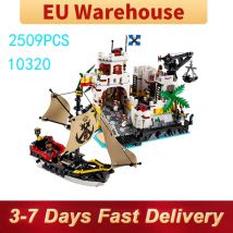 2509 elementów Piraci Seria Wyspa Model Klocki Konstrukcyjne DIY Zabawka dla Dorosłych i Dzieci Prezent Urodzinowy Kompatybilny z Zestawem 10320