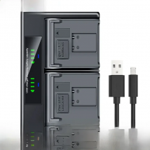 HQIX for Leica M8 M8.2 M9 M9-P MM ME M-E Camera BP-SCL1 14464 Dual Charger Battery