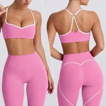 2025 New Women's Yoga Set-High Waist Butt-Lifting Slim Workout Outfit,Backless Sports Bra&Compression Leggings for Yoga, Gym