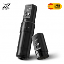 XNET F1 Drahtlose Tattoo Maschine Stift 7 Einstellbare Hub Benutzerdefinierte Motor 2400 mAh LCD Bildschirm Batterie Make-Up Rotary Stift Für Tattoo kunst