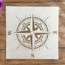 30 * 30cm size diy craft mandala compass mold for painting stencils stamped photo album embossed paper card on wood, fabric wall