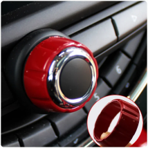 Car Carbon Style Radio Knob Decoration Ring Protector Sticker For MINI Cooper S F54 F55 F56 F57 F60 Car Accessories Interior