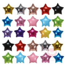 10-18inch Pentagram Aluminum Film Balloons Birthday Decoration Wedding Room Layout Automatic Sealing Star Luster Aluminum Foil