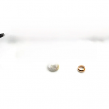 50Pcs Stainless Steel Bead Charm Loose Spacer Beads Accessories Big Hole Stopper Beads for DIY Bracelet Jewelry Making Crafts