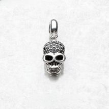 New Fashion Vintage Skeleton Pendant Charm Men Women Skull Party Halloween 925 Sterling Silver Gifts