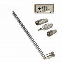 F Type Telescopic Aerial Antenna 75 Ohm with TV / 3.5 Adapter Wave Radio FM