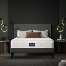 Materasso con nucleo a molle Rosahqnda, materasso, materasso a molle a 7 zone, altezza 25 cm, materasso con nucleo a molle in sacche di tonnellate, durezza H3