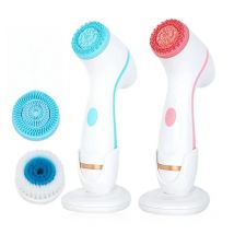 3 In 1 Electric Cleansing Brush Ultrasonic Facial Cleaner Face Massagers Sonic Rotating Cleansing Brush Face Deep Cleansing Tool