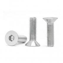 2/50pcs M1.6 M2 M2.5 M3 M4 M5 M6 M8 M10 DIN7991 304 Stainless Steel Hexagon Hex Socket Head Flat Countersunk Allen Bolt Screw