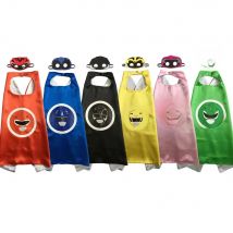 Custom Kids Face Hero Capes Personalized Party Capes Super Hero Capes Red Blue Pink Green White Yellow Black Rangers