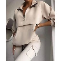 Two Piece Set Tracksuit Women Festival Clothing Fall Winter Top+Pant Sweat Suits Zipper 2 Piece Outfits Matching Sets