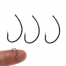 Bimoo 100PCS High Carbon Steel Curved Fly Tying Fishhook for Caddis Pupas Emergers Cripples & Klinkhammer-Style Dry Flies #6-#18