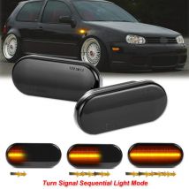 2X LED Indicatore di direzione dinamico laterale Indicatore luminoso per VW Bora Golf 3 4 MK4 Jette Lupo Passat Z2 3BG Polo SB6 SEAT Ibiza T5
