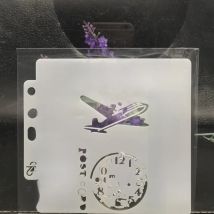 13cm Plane Number DIY Layering Stencils Wall Painting Scrapbook Coloring Embossing Album Decorative Card Template