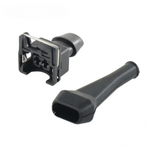 1set 2 Pin AMP Tyco Fuel Injector Connector Waterproof Junior Power (mini timer)Plug With Rubber Boot For cars