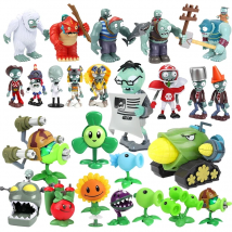 New 1PCS PLANTS VS ZOMBIES PVZ Pea Shooter Boss Action Figure Model Toys Dolls Shooting Dave Allstar Toy For Boys Birthday Gifts