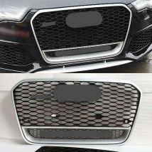 A6 C7 Q Style Front Sport Honeycomb Hood Grill Grille for Audi A6 C7 S6 Sline 2012-2015 Car Styling Accessories