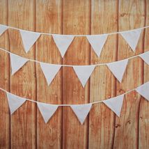 10M 36 Pennant Double Layers Flags Floral Cotton Fabric Bunting Wedding Party Decoration Banner Home Baby Shower Garland