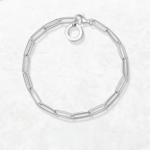 Link Chain Charm Bracelets Summer Brand New Trendy Gift for Women Men,Europe 925 Sterling Silver Fashion Jewelry Acessories