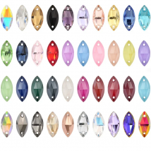 Astrobox New Fancy Flat Back Horse Eye Sewing Strass Crystal Sew On Rhinestone For Needlework DIY Gifts Clothing Jewelry Making