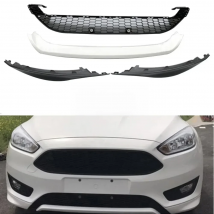 Front Bumper Lip Body Kit Spoiler Wing White For Ford Focus 2015 2016 2017 2018