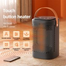 Portable PTC Ceramic Electric Heater Touch Sensor Fast Heating Energy Efficient Compact Space Heater  For Home Bedroom Office