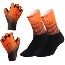 NEW Sports Unisex Cycling Half Finger Gloves Cycling Socks Sets Washable Bike Gloves Racing Bicycle Gloves for Man multicolour