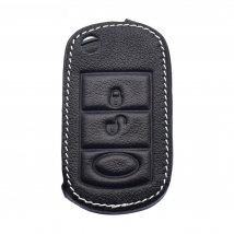 ATOBABI Leather Car Key Case For Land Rover Discovery 3 Sport Vogue Range Rover EWS LR3 Flip Remote Control Fobs Protector Cover