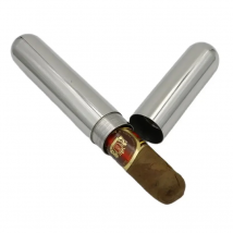 Portable Stainless Steel Cigar Tube Case Single Pipe Storage Tube