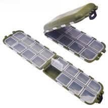 10 Compartments Mini Fishing Tackle Box Fish Lures Hooks Baits Plastic Storage Holder Square Case Pesca Fishing Accessories