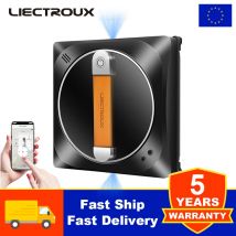 Aspirapolvere robot per finestre Liectroux YW910, doppio spruzzo d'acqua, sensore laser, robot aspirapolvere per finestre per pavimenti domestici, app e telecomando