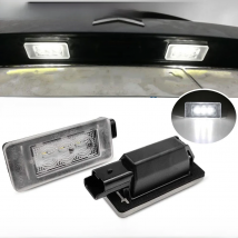 2Pcs For Citroen C3 III C4 Hatchback MK2 C4 Cactus C4 Picasso II High Brightness White LED License Plate Light Number Plate Lamp
