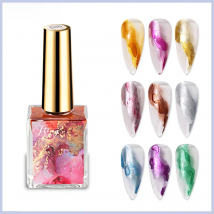Metal Watercolor Blooming Nail Polish Ink Nails Art Design Natural Dry Gradient Ink Marble Painting Gel Nail Varnish Decoration