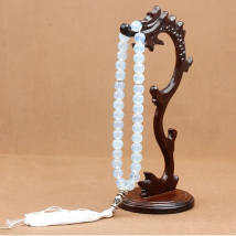 Colored Crystal Agate Natural Stone Muslim Rosary Tassel Pendant Bracelet For Women Fine Jewelry Accessories Gift