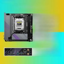 JGINYUE AM5 Motherboard supports AMD Ryzen 7000 series CPU processors DDR5 dual channel Memory RAM ITX B650i Night Devil